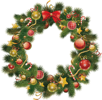 Kaz_Creations Christmas Deco Wreath - gratis png