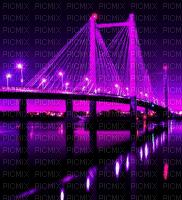 Rena pink Bridge Brücke Water Hintergrund - PNG gratuit