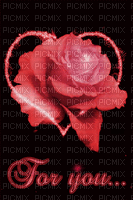 ANI BLOMMA---FLOWER- TEXT-FOR YOU - Бесплатный анимированный гифка