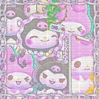 Kuromi/My Melody Background - δωρεάν png