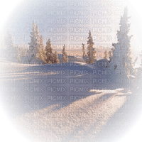winter landscape paysage hiver - 免费PNG
