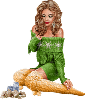Woman, candles, Leila - 無料png