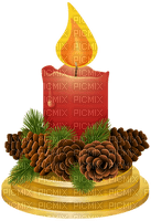 Kaz_Creations Christmas Deco Candles - nemokama png