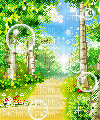pixel forest woods bubbles - 免费动画 GIF