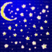 Y.A.M._Fantasy night stars moon - Darmowy animowany GIF