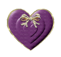 plusieurs coeurs violet - Бесплатный анимированный гифка