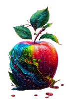 Яблоко арт - png gratis