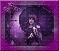 femme violette - Ilmainen animoitu GIF