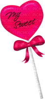 Lollipop.Heart.Pink - 免费PNG