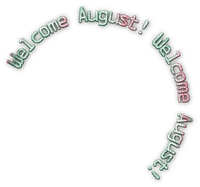 soave text welcome august pink green - png gratis