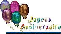 multicolore image encre animé effet joyeux anniversaire ballons barre arc en ciel edited by me - Free animated GIF
