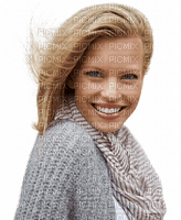 woman with scarf bp - Free PNG