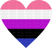 Genderfluid heart - безплатен png