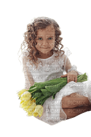 loly33 enfant tulipe - gratis png