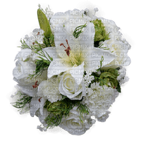 white-flowers-bouquet - zdarma png