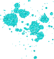 Glitter.Spatter.Turquoise - PNG gratuit