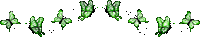 frise papillons verts - 免费动画 GIF