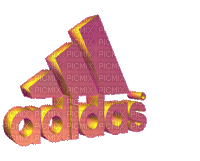 Kaz_Creations Text Animated Adidas - Darmowy animowany GIF