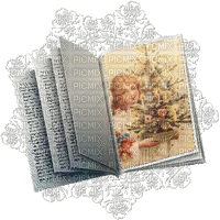 Christmas Angel Book - Бесплатный анимированный гифка