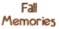 Kaz_Creations  Logo Text Fall Memories - gratis png