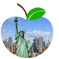 Apple Green Blue New York - Bogusia