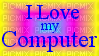 i love my computer - Free PNG