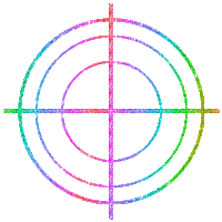 glitter target rainbow - Gratis geanimeerde GIF