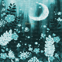 Y.A.M._Art Japan landscape background blue - Безплатен анимиран GIF