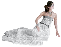 kikkapink woman white dress spring - δωρεάν png