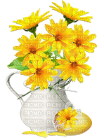 soave deco spring flowers vase easter eggs - Free PNG