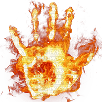 Fire Hand 1 - zdarma png