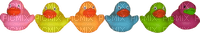 Colorful ducks - 免费PNG
