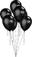 kikkapink black balloons - gratis png