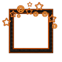 Small Black/Orange Frame - PNG gratuit