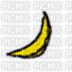 a banana does a flip - GIF animado gratis
