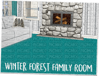 Babyz Winter Forest Family Room Photo - PNG gratuit