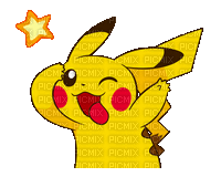 Pikachu Pokemon - GIF animé gratuit