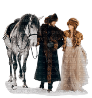 couple-häst-vinter - δωρεάν png