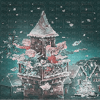 kikkapink winter vintage background christmas gif - GIF animate gratis