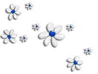 Blue Flowers - bezmaksas png