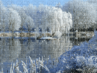 winter background laurachan - Бесплатный анимированный гифка