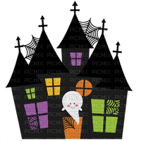 Kaz_Creations Halloween Haunted House - бесплатно png