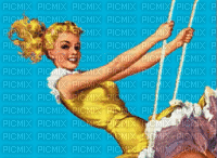 pinup woman bp - Δωρεάν κινούμενο GIF