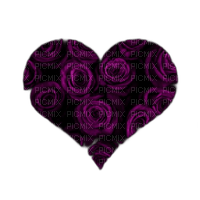 PURPLE ROSE HEART - Free PNG