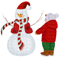 Christmas-snowman-child----  jul-snögubbe-barn - безплатен png