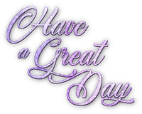 soave text have a great day purple - 無料png