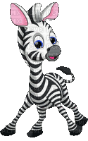 Zebra - Bezmaksas animēts GIF
