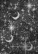 Crescent moon Backround with glitter - GIF animate gratis