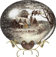 snow globe bp - GIF animé gratuit