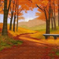 Autumn Forest Path - png ฟรี